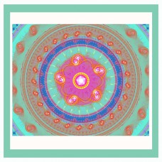 FRACTAL ART DESIGN GREETING CARD Mandala 3